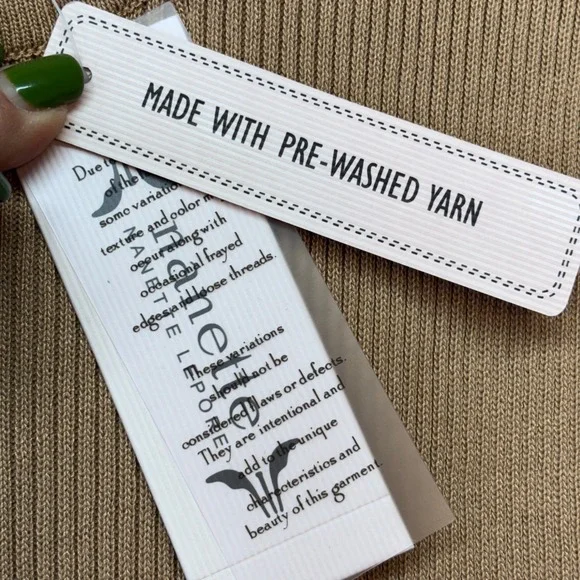 Nanette Nanette Lepore Large New Ribbed Knit Crochet Sleeve Top Shirt Women's - Picture 9 of 11